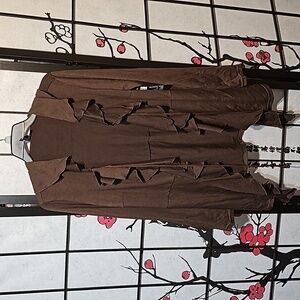 Milano Ruffled Blouse‎ Medium NWT